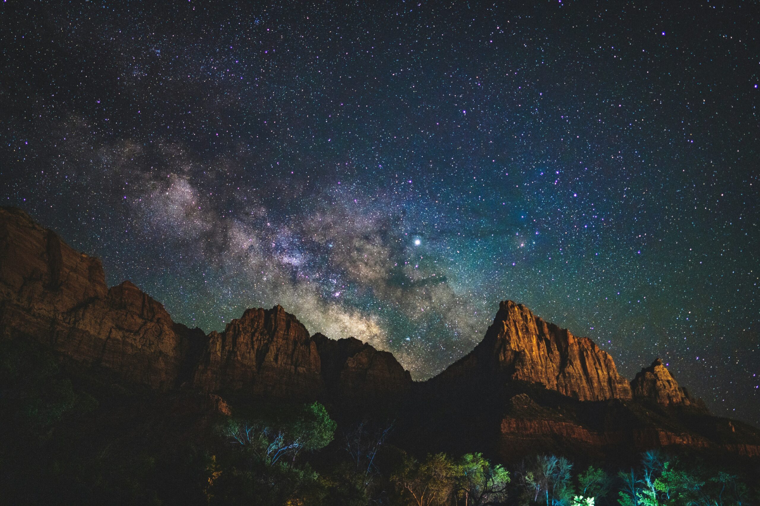 星空をイメージした背景写真